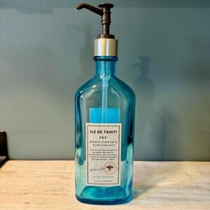 Ile De Tahiti Blue Body Lotion/Soap Dispenser